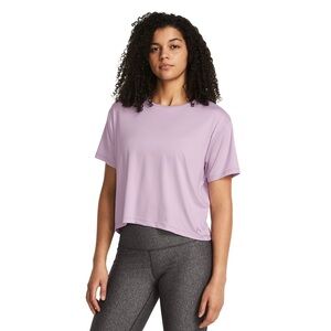 Under Armour Purple Crop Tee Relaxed Fit